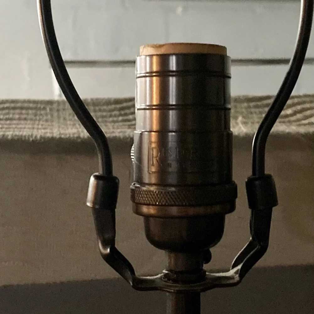 2 restoration hardware lamps